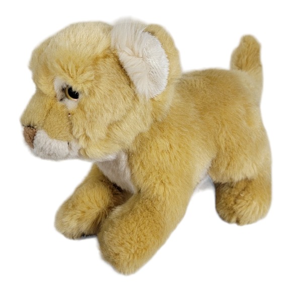 VINTAGE SOFT Lion cub wildlife BAUER Heinrich NURNBERG PLUSH VERY RARE - Picture 1 of 7